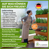 TTL Garden 4 Etagen Hochbeet Vertikalbeet braun