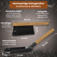 BLACK OAK Ascheeimer KATLA 15L - mit Schaufel & Handfeger