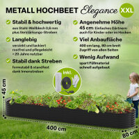 TTL Garden ovales Garten-Hochbeet "Elegance...