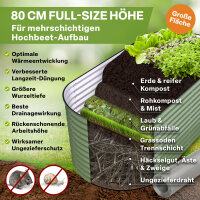 TTL Garden ovales Garten-Hochbeet "Inspire L" Salbei L200xB100xH80cm