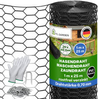 TTL GARDEN GUARD-LINE Hasendraht Drahtgitter 25x45mm...