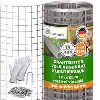 TTL GARDEN Drahtgitter 19mm Masche 1m x 25m Draht...