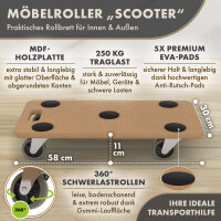 TTL HOME Möbelroller "SCOOTER" -...