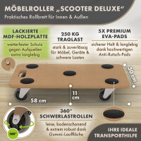 TTL HOME Möbelroller "SCOOTER" DELUXE -...