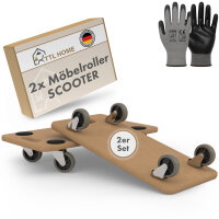 TTL HOME Möbelroller "SCOOTER" 2er SET -...