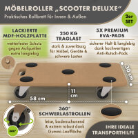 TTL HOME Möbelroller "SCOOTER" DELUXE 2er...