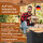BLACK OAK Montana XL 60L Holzkorb aus Filz dunkelgrau + Handschuh grau