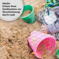 TTL Garden 2 x 5 m Vogelschutznetz & Laubnetz - Vogelabwehr Teichnetz Laubschutznetz Beetschutz
