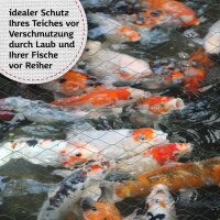 TTL Garden 2 x 5 m Vogelschutznetz & Laubnetz - Vogelabwehr Teichnetz Laubschutznetz Beetschutz