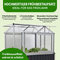 TTL Garden Hochbeet Gewächshaus Superior 128x114x60...