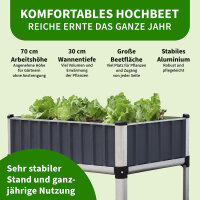 TTL Garden Hochbeet Gewächshaus Superior 128x114x60 cm - Pflanzkasten, Kräuterbeet, Gemüse Beet, Blumenkasten_3