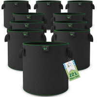 TTL Garden Pflanzsack 22 L 10er Set - Blumentopf,...