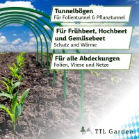 TTL Garden Pflanztunnel Bogen 65x60 cm 12er Set - Beet...