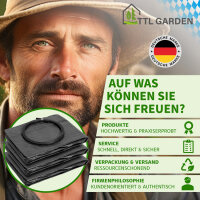 TTL Garden Gartensäcke 272L 3er Set Super Solid schwarz