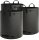 TTL Garden Gartensäcke 272L 3er Set Super Solid schwarz