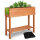 TTL Garden Hochbeet Pflanzkasten mit Ablagefach - Tannenholz braun_1