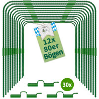 TTL Garden Pflanztunnel Bögen Vario 80 12er Set -...